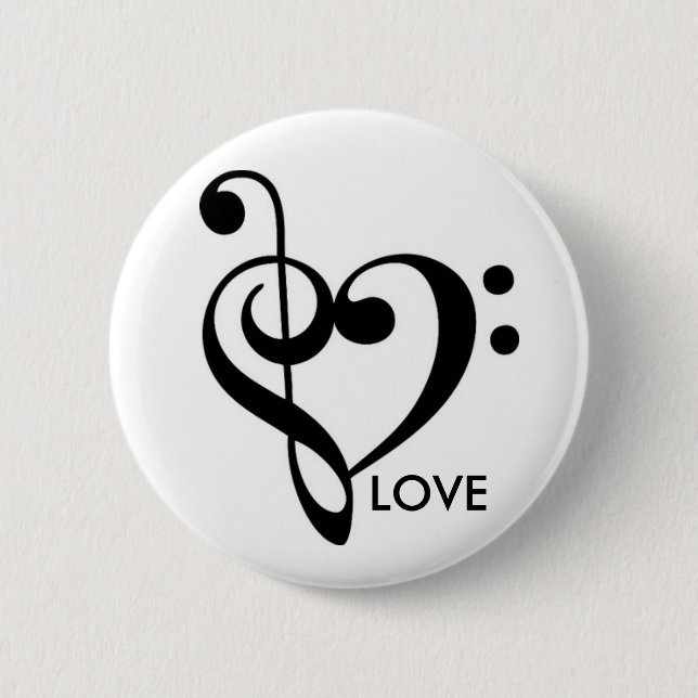Music Equals Love Button (Front)