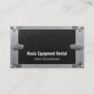 music equipment rental business card
