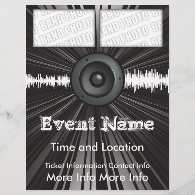Music Event Flyer Speaker Blast (Front)