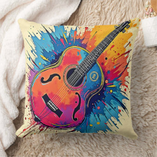 Music Explodes in Colour Vibes Cushion