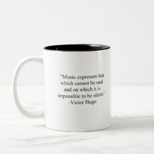 Music expresses Two-Tone coffee mug