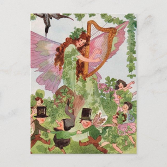 Music Faerie Playing Music Postcard (Front)