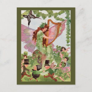 Music Faerie Playing Music Postcard