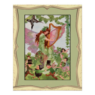 Music Faerie Playing Music Poster