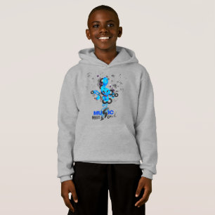 Music Feeds My Soul   Kids Pullover Hoodie