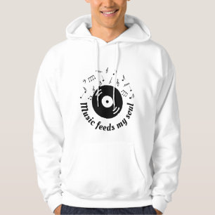 Music Feeds My Soul Vinyl Album Hoodie