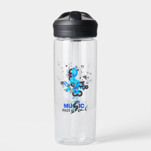 Music Feeds My Soul   Water Bottle