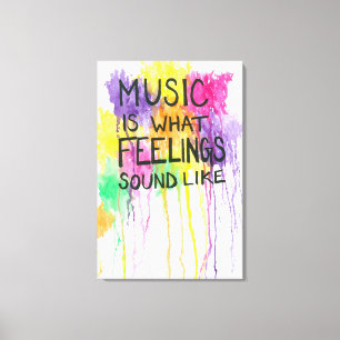 Music & Feelings Canvas Print