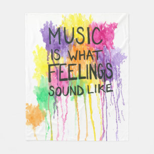 Music & Feelings Fleece Blanket