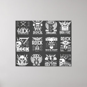 Music festival canvas print