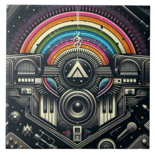 Music Festival Ceramic Tile