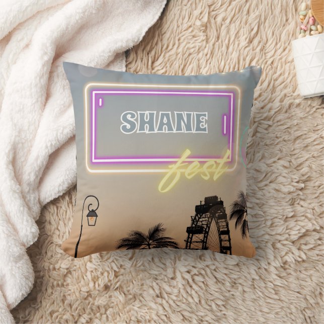 Music Festival Concert Birthday Party Cushion (Blanket)