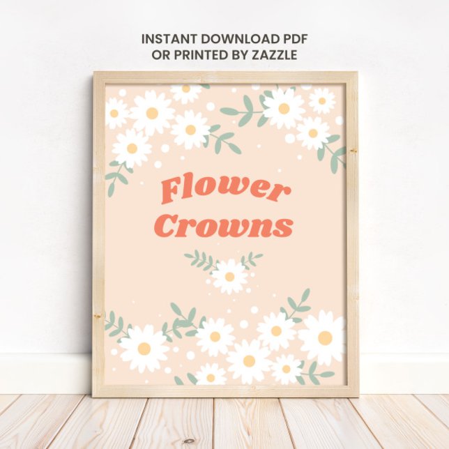 Music Festival Daisy Flower Crown Print (Creator Uploaded)