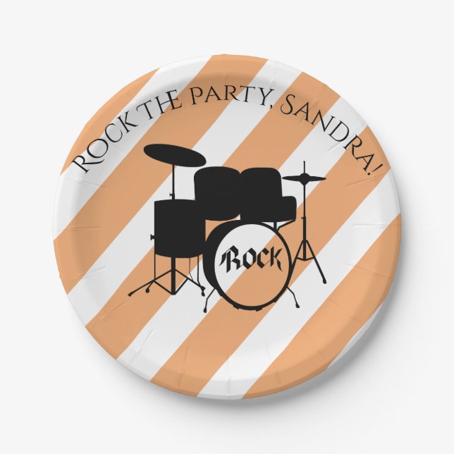 Music Festival Daisy Hippie Gifts for musicians Paper Plate (Front)