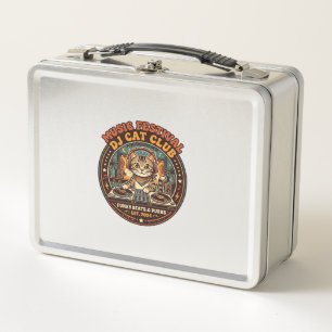 Music Festival DJ Cat Cat Lover Gift - Music Festi Metal Lunch Box