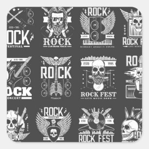  Music festival Square Sticker