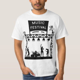 Music Festival Stage Silhouette T-Shirt