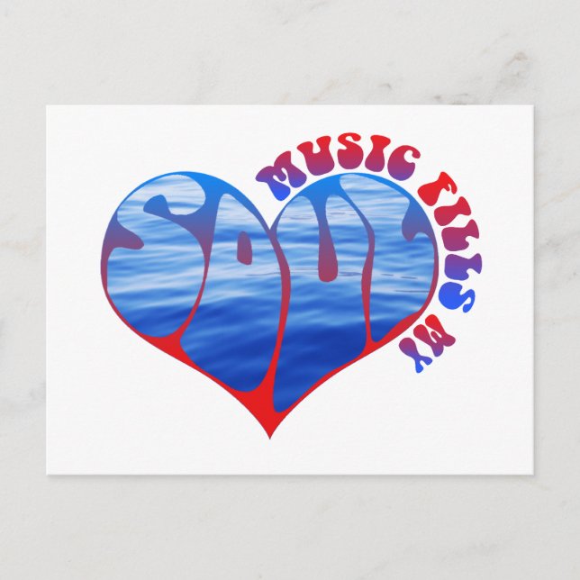 Music Fills My Soul Postcard (Front)