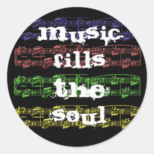 Music Fills The Soul Sticker