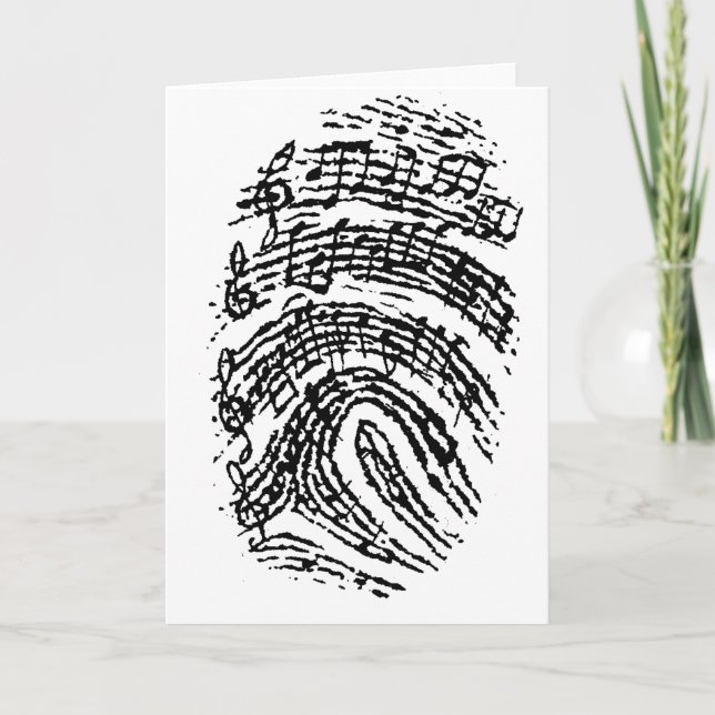 Music Fingerprint Card (Front)