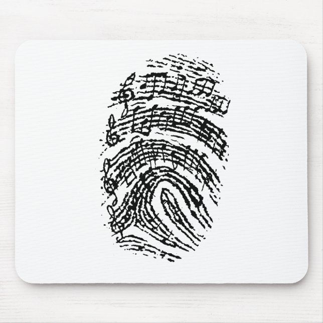 Music Fingerprint Mouse Mat (Front)