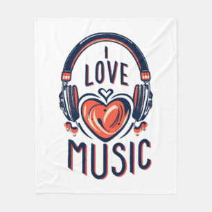 music fleece blanket