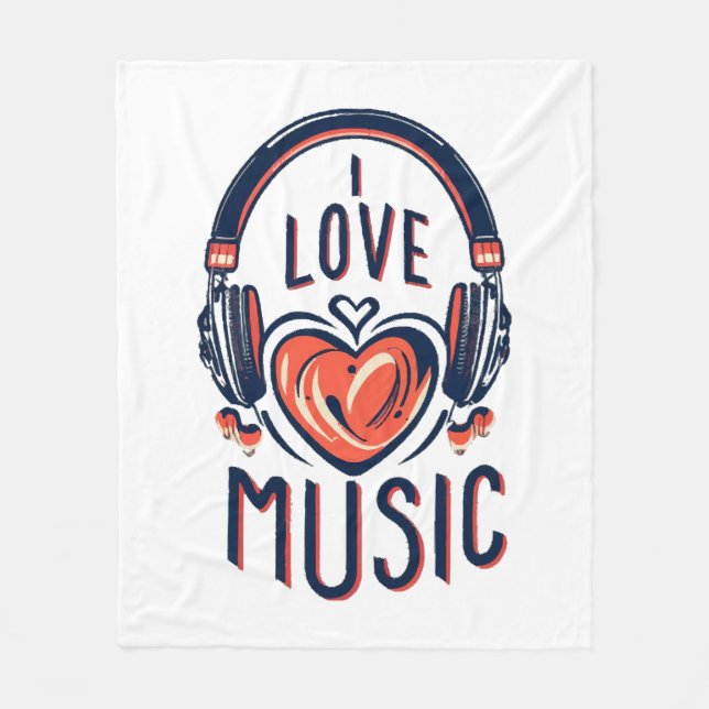 music  fleece blanket (Front)