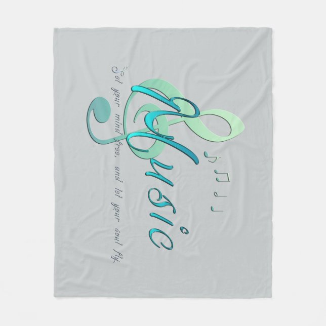 Music Fleece Blanket (Front)