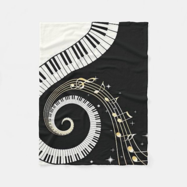 Music Fleece Blanket (Front)