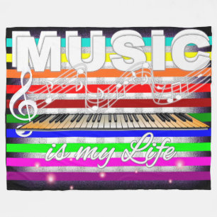 Music Fleece Blanket