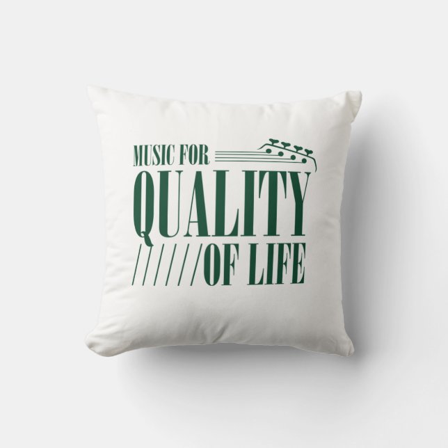 Music For Quality Of Life Cushion (Front)