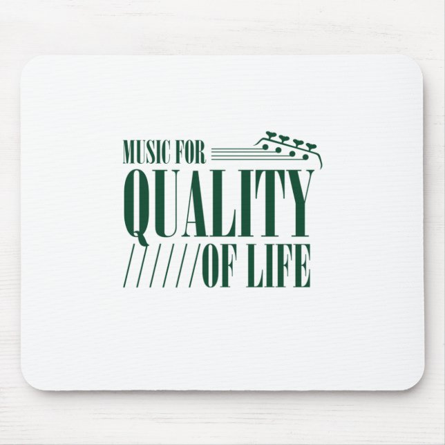 Music For Quality Of Life Mouse Mat (Front)