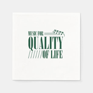 Music For Quality Of Life Napkin