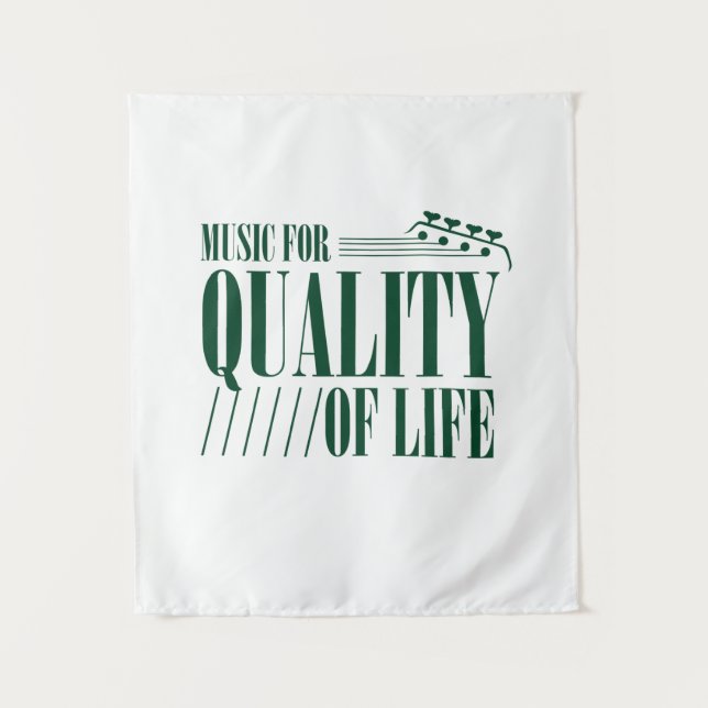 Music For Quality Of Life Tapestry (Front)