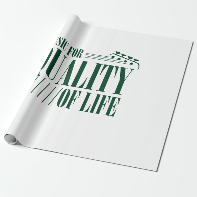 Music For Quality Of Life Wrapping Paper (Unrolled)