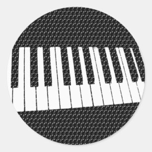 Music for the soul_ classic round sticker