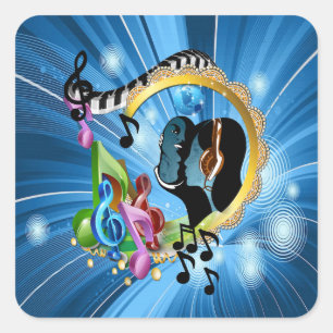 Music for the Soul Square Sticker