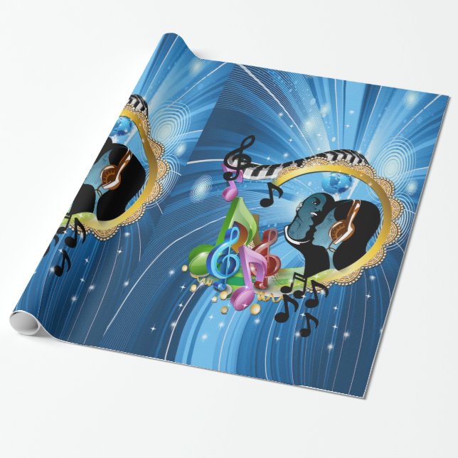 Music for the Soul Wrapping Paper (Unrolled)