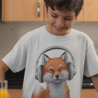 Music fox funny  T-Shirt
