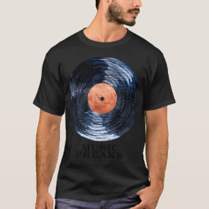 Music freaks - black vinyl fan T-Shirt