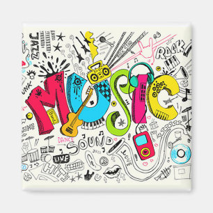Music Fridge Magnet