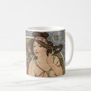 Music, from Les Arts, Alphonse Mucha Coffee Mug