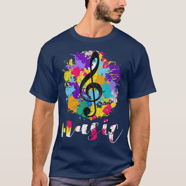 Music Funny Graphic For Musician T-Shirt (Front)
