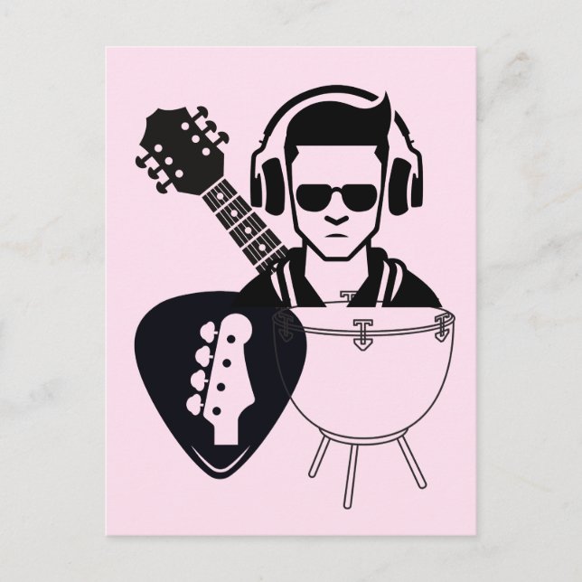 Music Galore Holiday Postcard (Front)