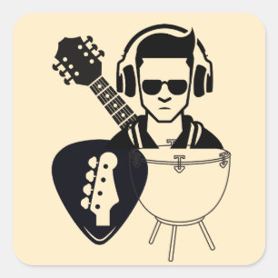 Music Galore Square Sticker