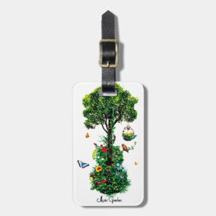 Music Garden (Collage ver.) Luggage Tag