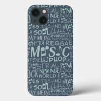 Music Genres Word Collage cases