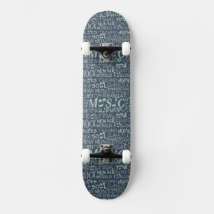 Music Genres Word Collage skateboards