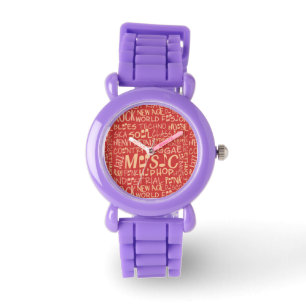Music Genres Word Collage watches