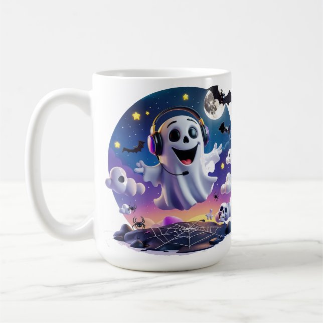 Music Ghost Coffee Mug (Left)